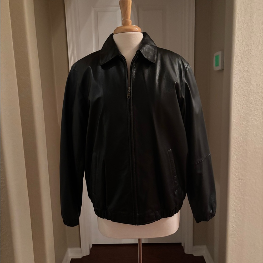 Preston & York Leather Bomber Jacket - Picture 11 of 12